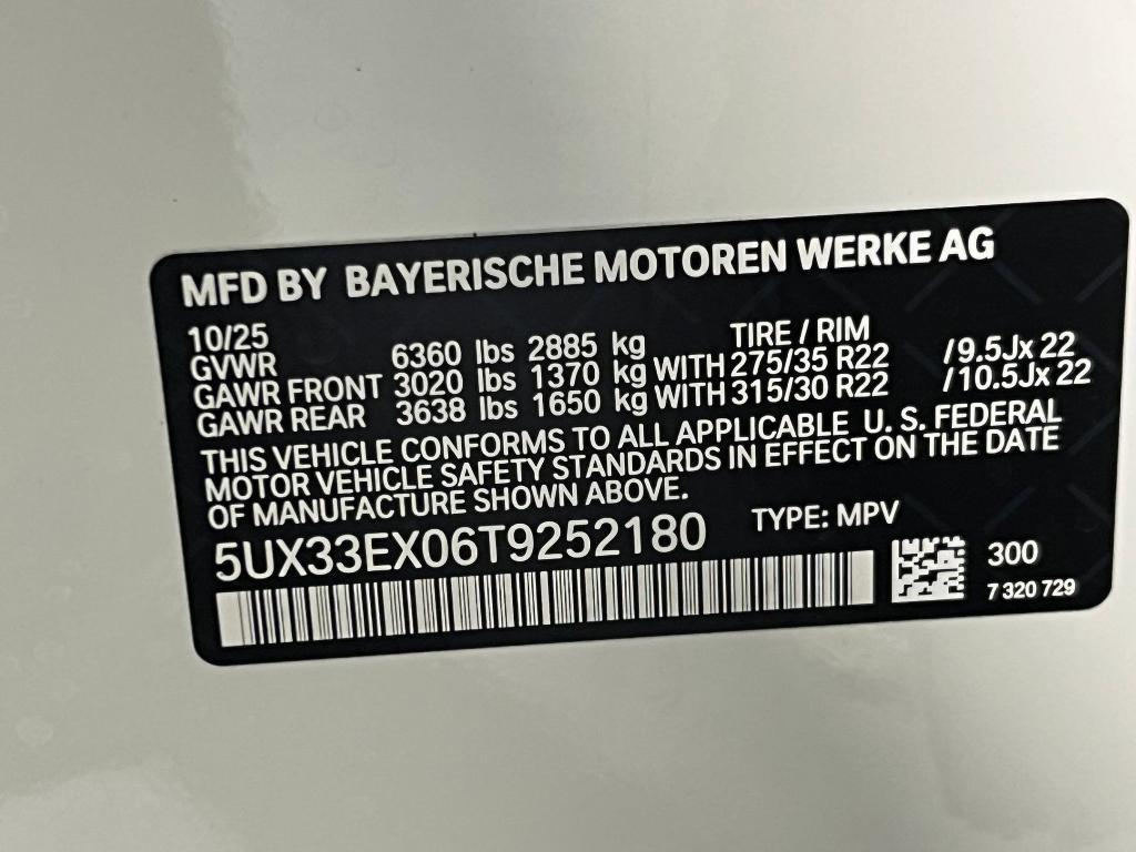 new 2026 BMW X6 car, priced at $91,325