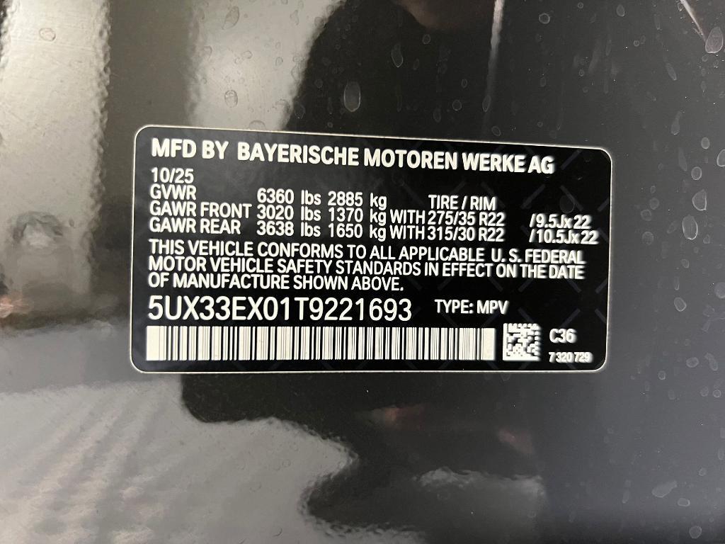 new 2026 BMW X6 car, priced at $91,325