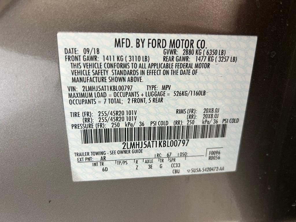 used 2019 Lincoln MKT car, priced at $18,998