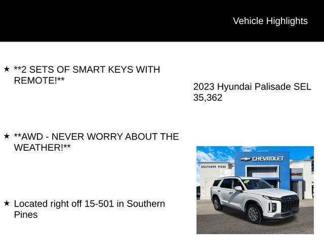 used 2023 Hyundai Palisade car, priced at $32,200