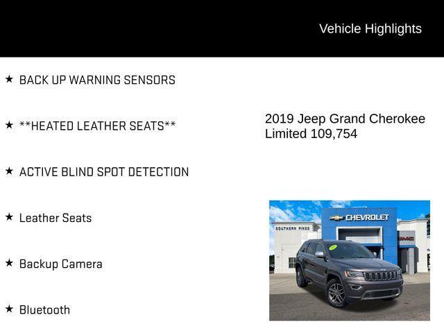 used 2019 Jeep Grand Cherokee car, priced at $18,152