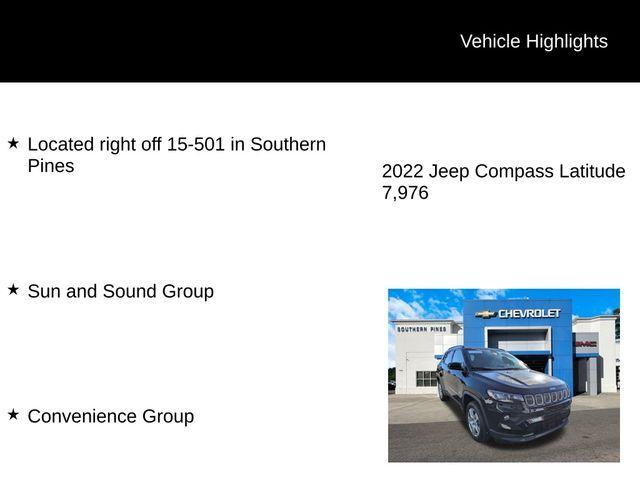 used 2022 Jeep Compass car, priced at $23,345