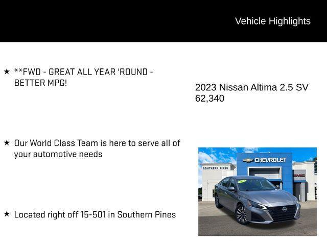 used 2023 Nissan Altima car, priced at $20,035