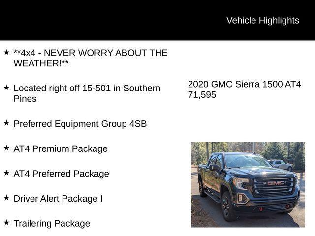 used 2020 GMC Sierra 1500 car, priced at $41,938