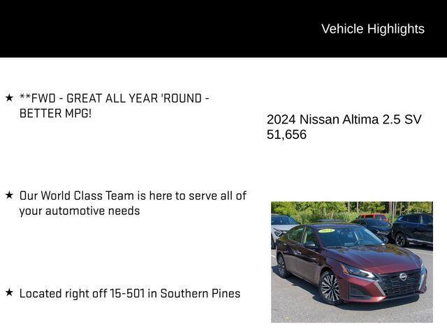 used 2024 Nissan Altima car, priced at $19,460