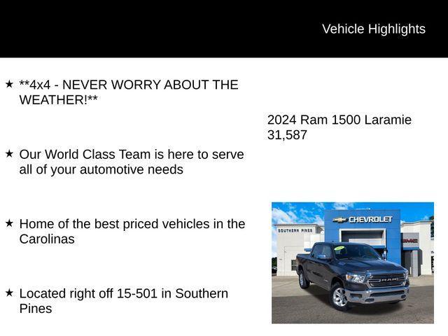 used 2024 Ram 1500 car, priced at $42,148