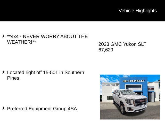 used 2023 GMC Yukon car, priced at $53,640