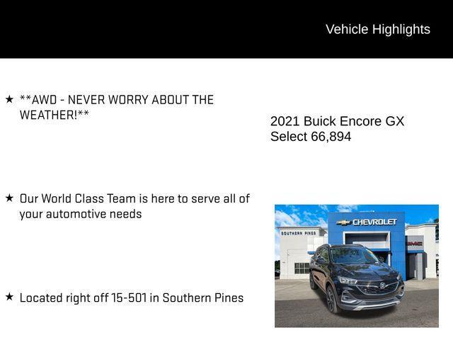 used 2021 Buick Encore GX car, priced at $18,753