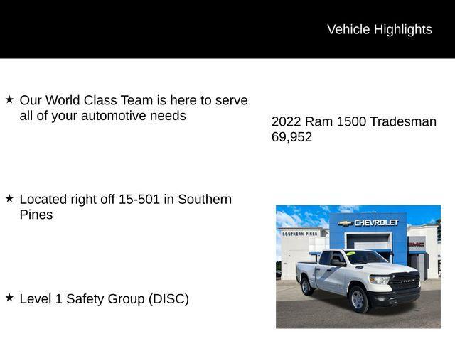 used 2022 Ram 1500 car, priced at $24,127