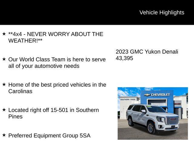 used 2023 GMC Yukon car, priced at $62,809