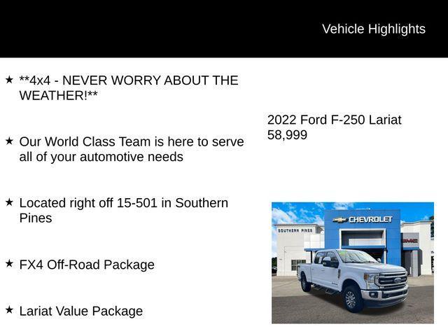 used 2022 Ford F-250 car, priced at $59,638