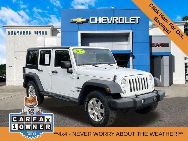 used 2017 Jeep Wrangler Unlimited car, priced at $16,550