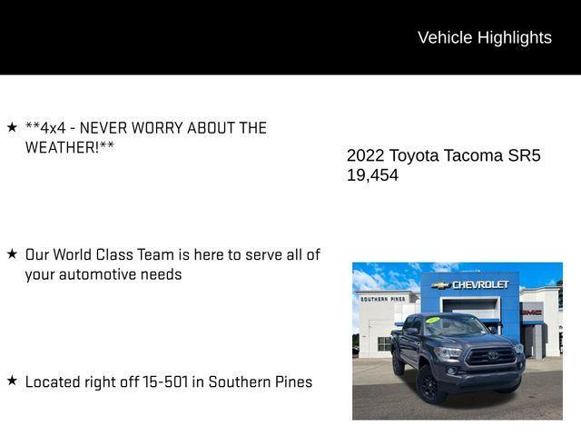 used 2022 Toyota Tacoma car, priced at $37,872