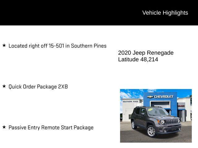 used 2020 Jeep Renegade car, priced at $16,758