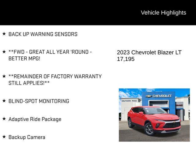 used 2023 Chevrolet Blazer car, priced at $25,962