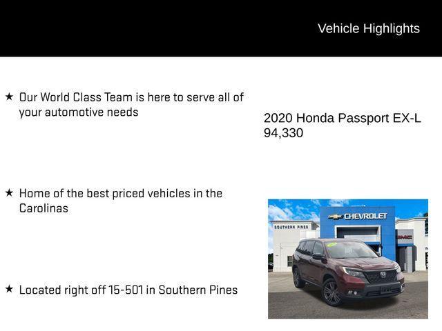 used 2020 Honda Passport car, priced at $19,725