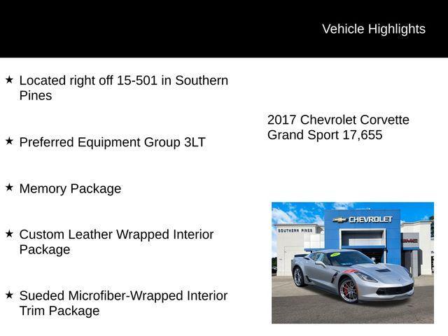 used 2017 Chevrolet Corvette car, priced at $60,380