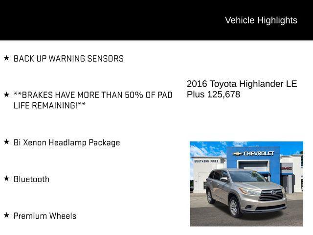 used 2016 Toyota Highlander car, priced at $15,445