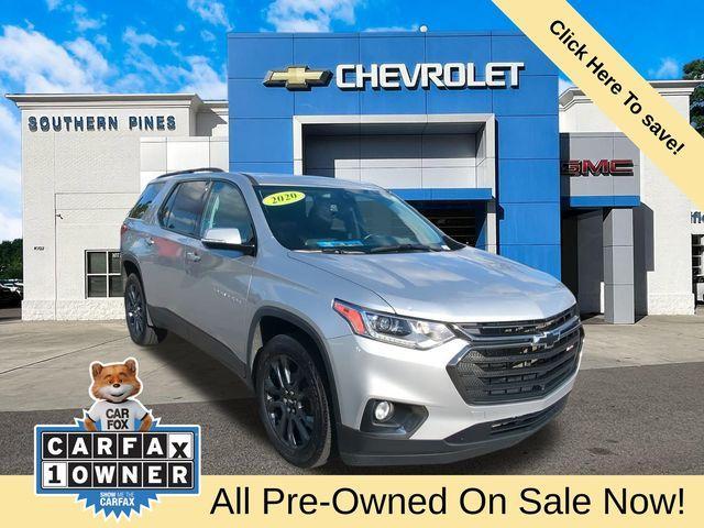 used 2020 Chevrolet Traverse car, priced at $25,298