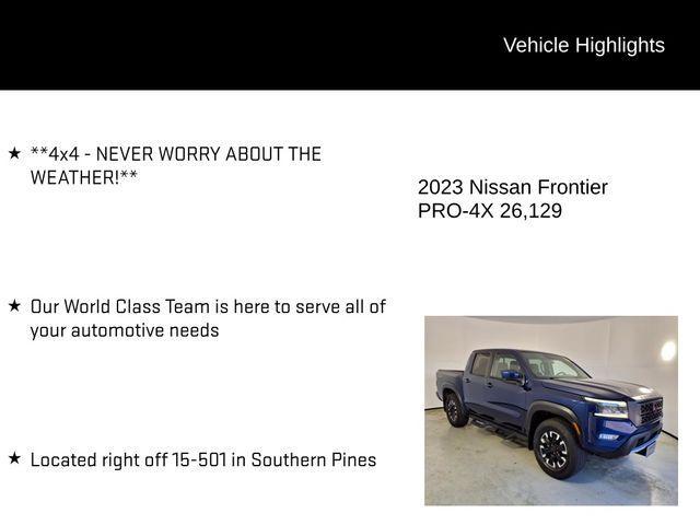 used 2023 Nissan Frontier car, priced at $36,508