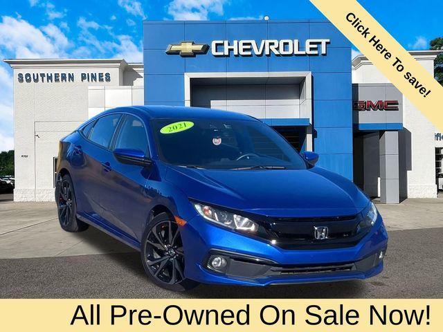 used 2021 Honda Civic car, priced at $20,568