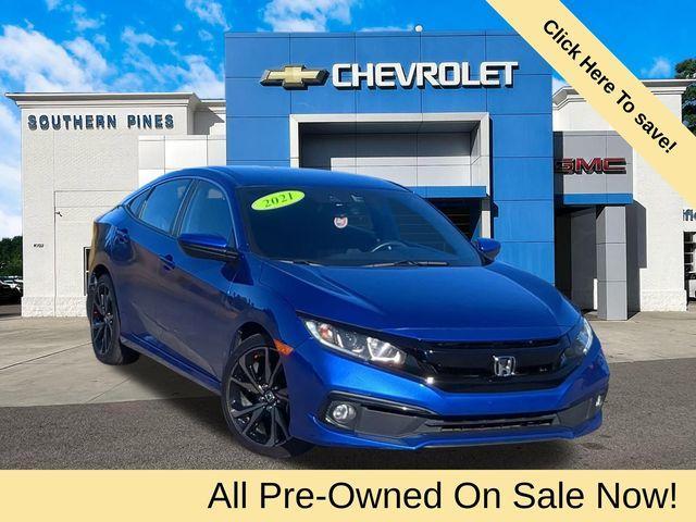 used 2021 Honda Civic car, priced at $20,264