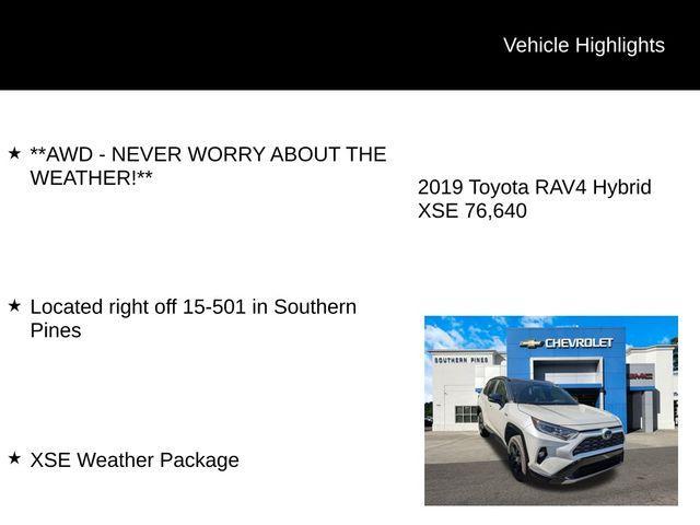 used 2019 Toyota RAV4 Hybrid car, priced at $27,638