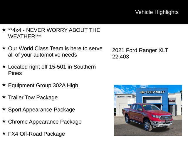 used 2021 Ford Ranger car, priced at $28,983