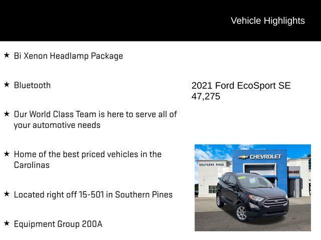 used 2021 Ford EcoSport car, priced at $14,690