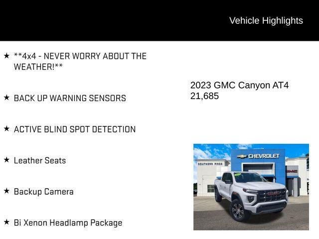 used 2023 GMC Canyon car, priced at $40,258
