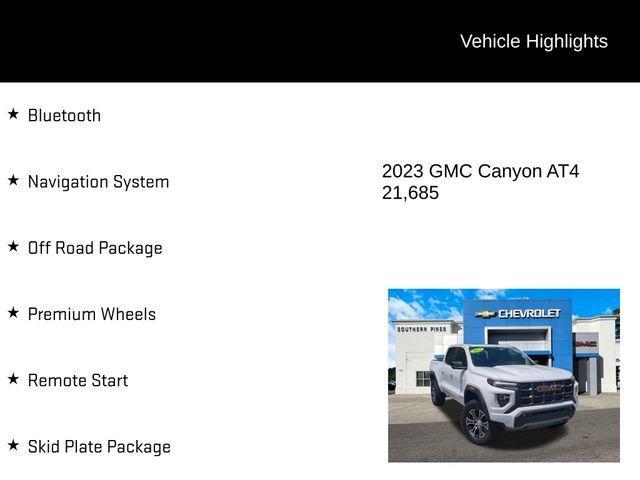 used 2023 GMC Canyon car, priced at $40,258