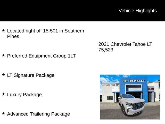 used 2021 Chevrolet Tahoe car, priced at $44,264