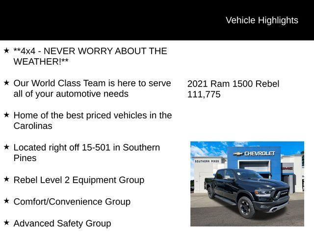 used 2021 Ram 1500 car, priced at $31,845