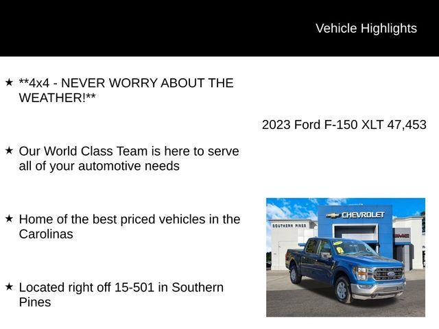 used 2023 Ford F-150 car, priced at $34,595