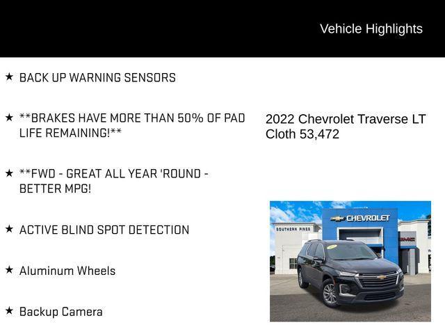 used 2022 Chevrolet Traverse car, priced at $28,148