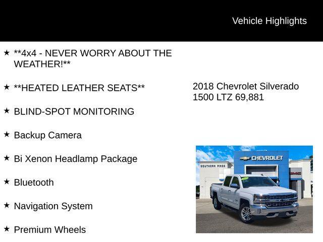 used 2018 Chevrolet Silverado 1500 car, priced at $33,491