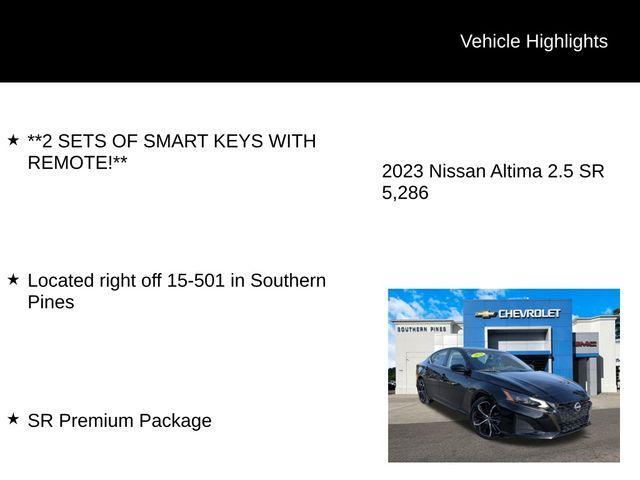 used 2023 Nissan Altima car, priced at $24,190