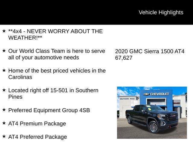 used 2020 GMC Sierra 1500 car, priced at $39,562