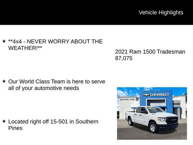 used 2021 Ram 1500 car, priced at $24,923