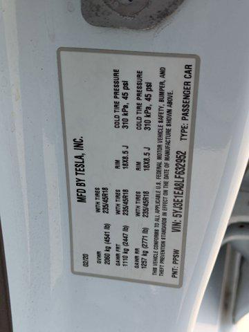 used 2020 Tesla Model 3 car, priced at $19,992