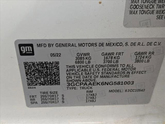 used 2022 Chevrolet Silverado 1500 car, priced at $22,998