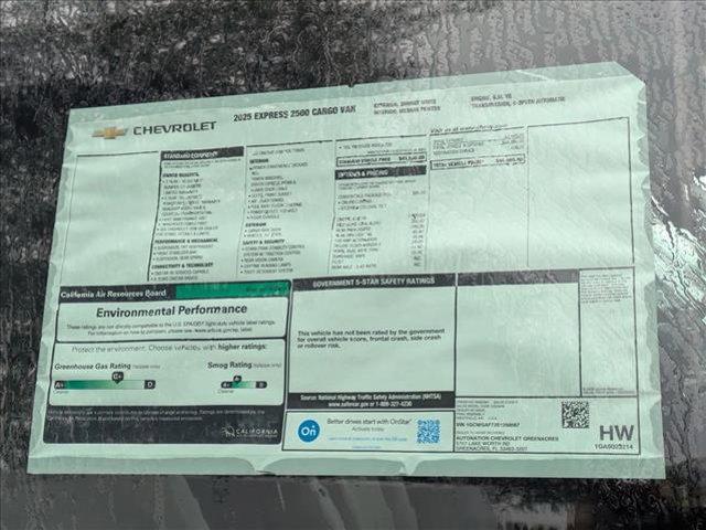 new 2025 Chevrolet Express 2500 car, priced at $46,980