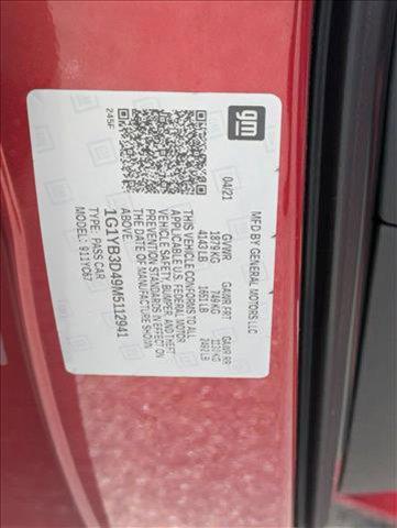 used 2021 Chevrolet Corvette car, priced at $72,198