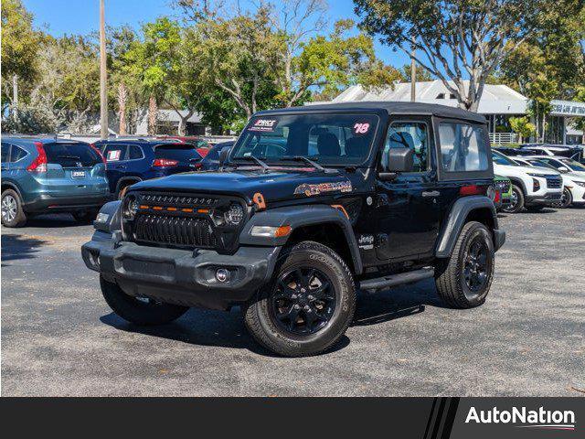 used 2018 Jeep Wrangler car, priced at $17,148