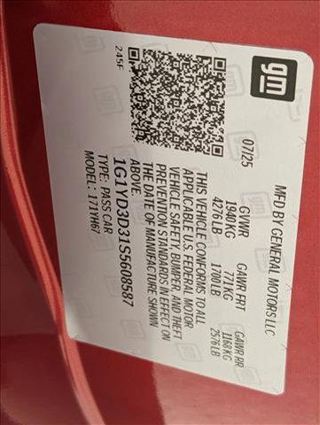 new 2025 Chevrolet Corvette car, priced at $126,375