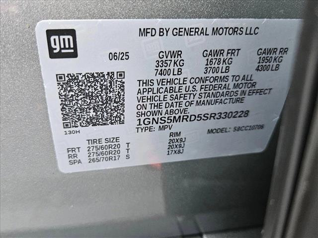 new 2025 Chevrolet Tahoe car, priced at $59,212