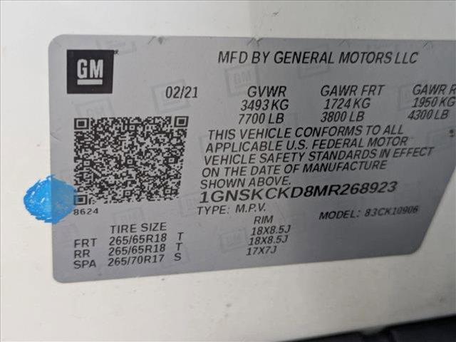 used 2021 Chevrolet Suburban car, priced at $34,198