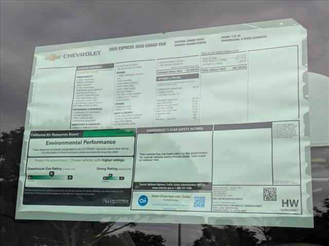 new 2025 Chevrolet Express 2500 car, priced at $45,165