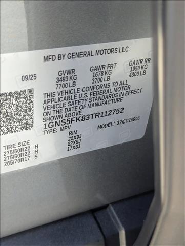 new 2026 Chevrolet Suburban car, priced at $82,224