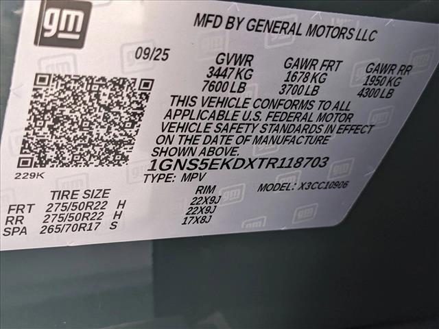 new 2026 Chevrolet Suburban car, priced at $70,499